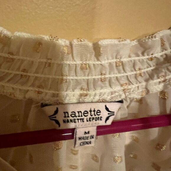 Nanette lepore medium sheer blouse - Picture 6 of 7